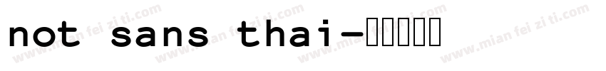 not sans thai字体转换